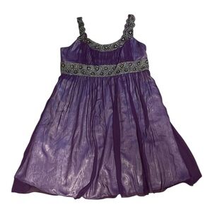 David’s Bridal Purple Silk Dress Sz. 22